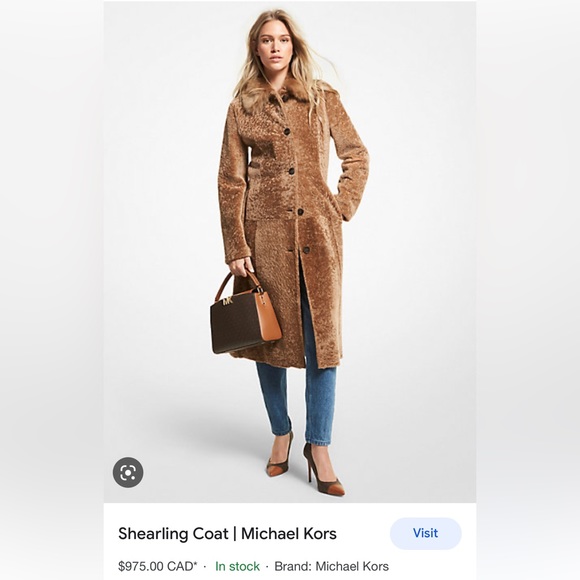 MICHEAL KORS shearling coat BRAND NEW size M - Picture 2 of 11